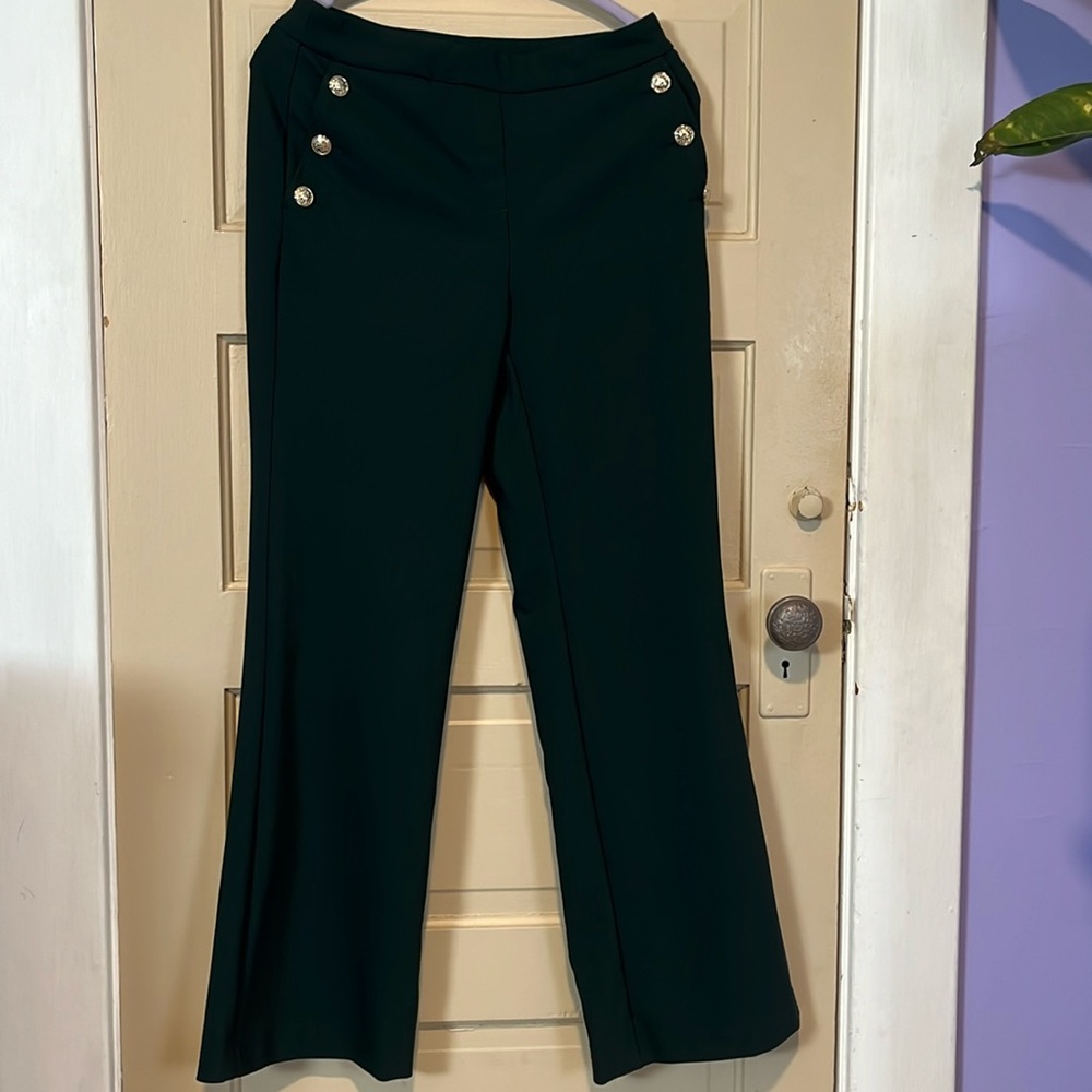 Rachel Zoe, Hunter Green sailor pants size 6